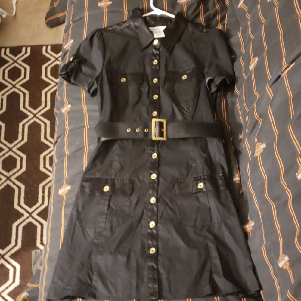 Black Button Up Dress